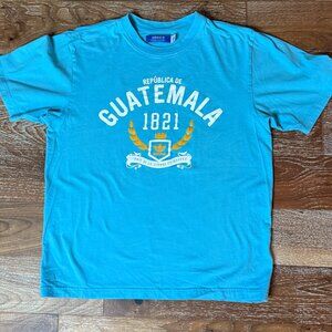 Vintage Adidas Republic de Guatemala T-Shirt / Men's Tee Size Medium / Turquoise